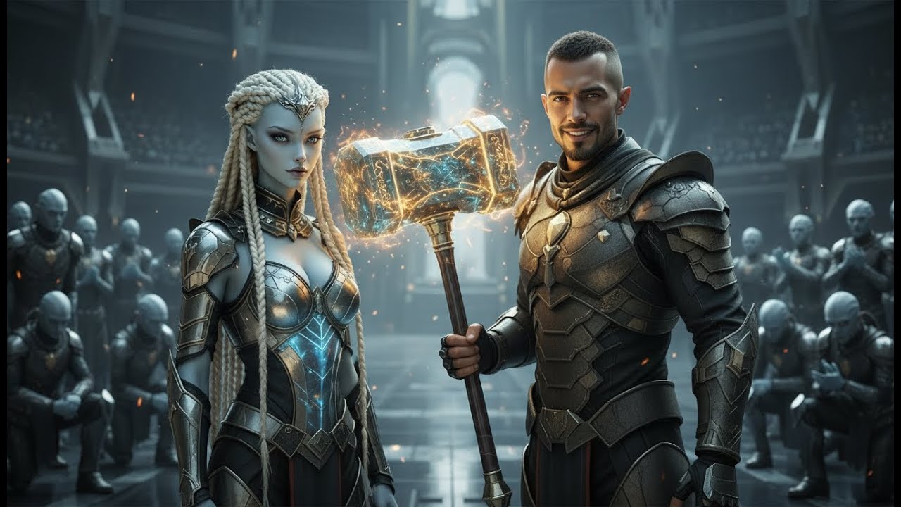 They tried to lift the queen's weapon, but they couldn't; only a human could lift her hammer.