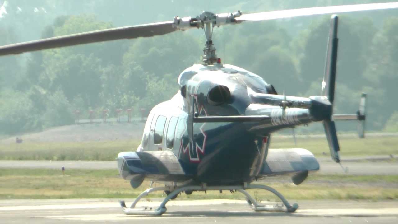 Bell 222UT, N419MA at KPOC on 5/7/12