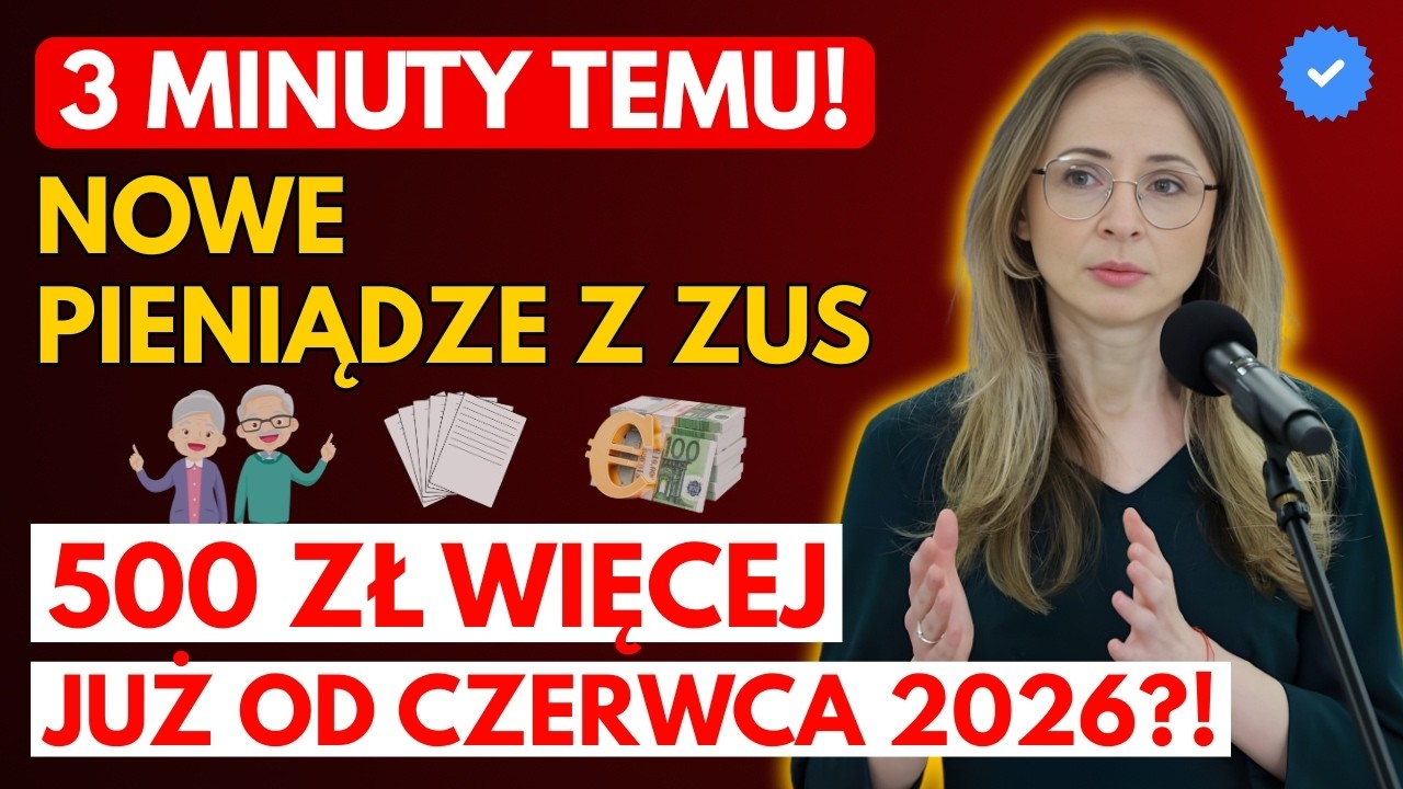 🚨 ZUS Przeliczy Emerytury od Czerwca 2026?! Seniorzy Mogą Zyskać Nawet 500 Zł Więcej