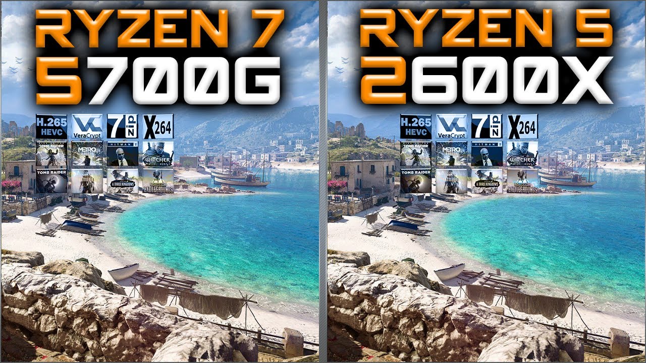 Ryzen 7 5700G vs Ryzen 5 2600X Benchmarks &ndash; 15 Tests 🔥