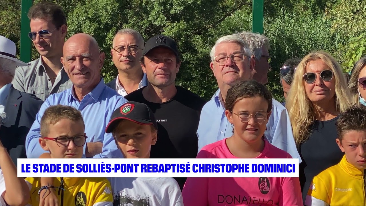 Le Stade de Solli&egrave;s-pont rebaptis&eacute; Christophe Dominici