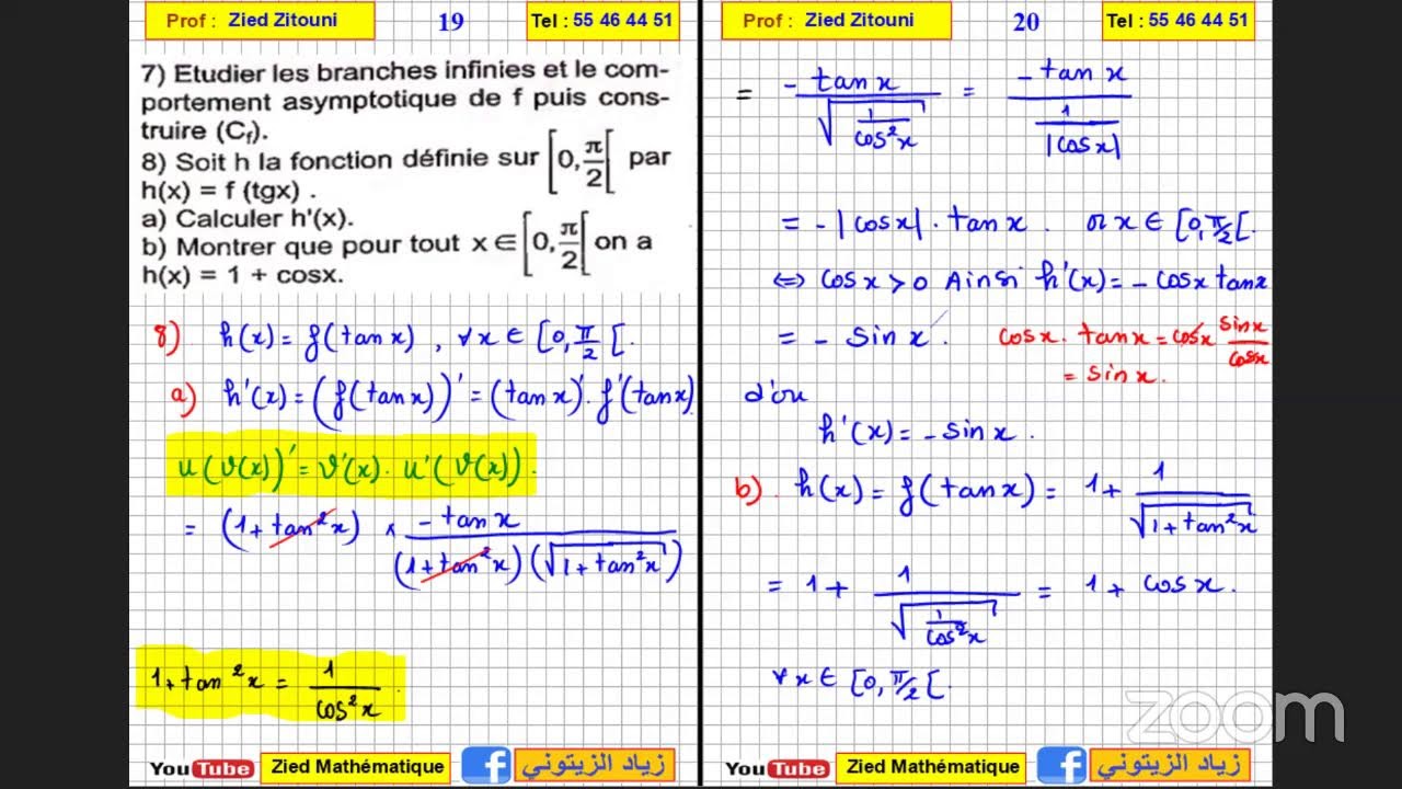 06- Dérivabilité Bac Math / Science / Technique
