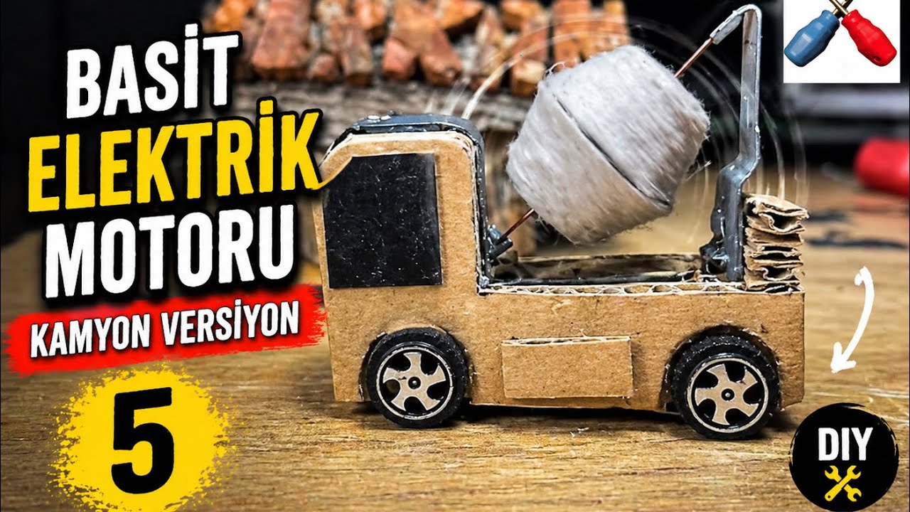 Basit elektrik motoru yapımı - 5 , kamyon versiyon 🚚