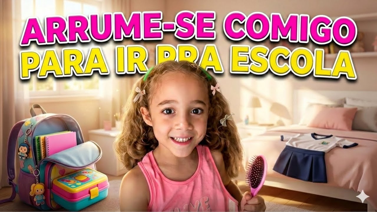 Arrume-se comigo para ir pra escola, acordo muito cedo 🥱😴