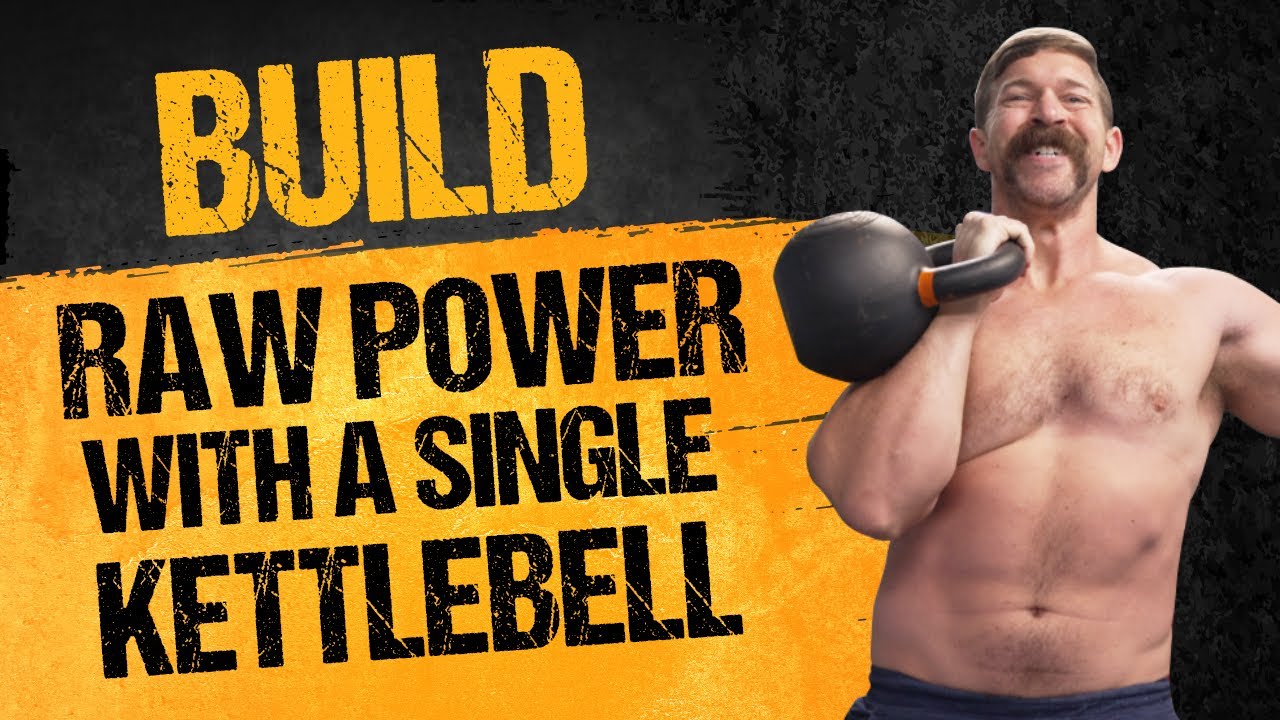 INTENSE Single Kettlebell Workout (Build RAW POWER, STAMINA, & MUSCULARITY) | Coach MANdler