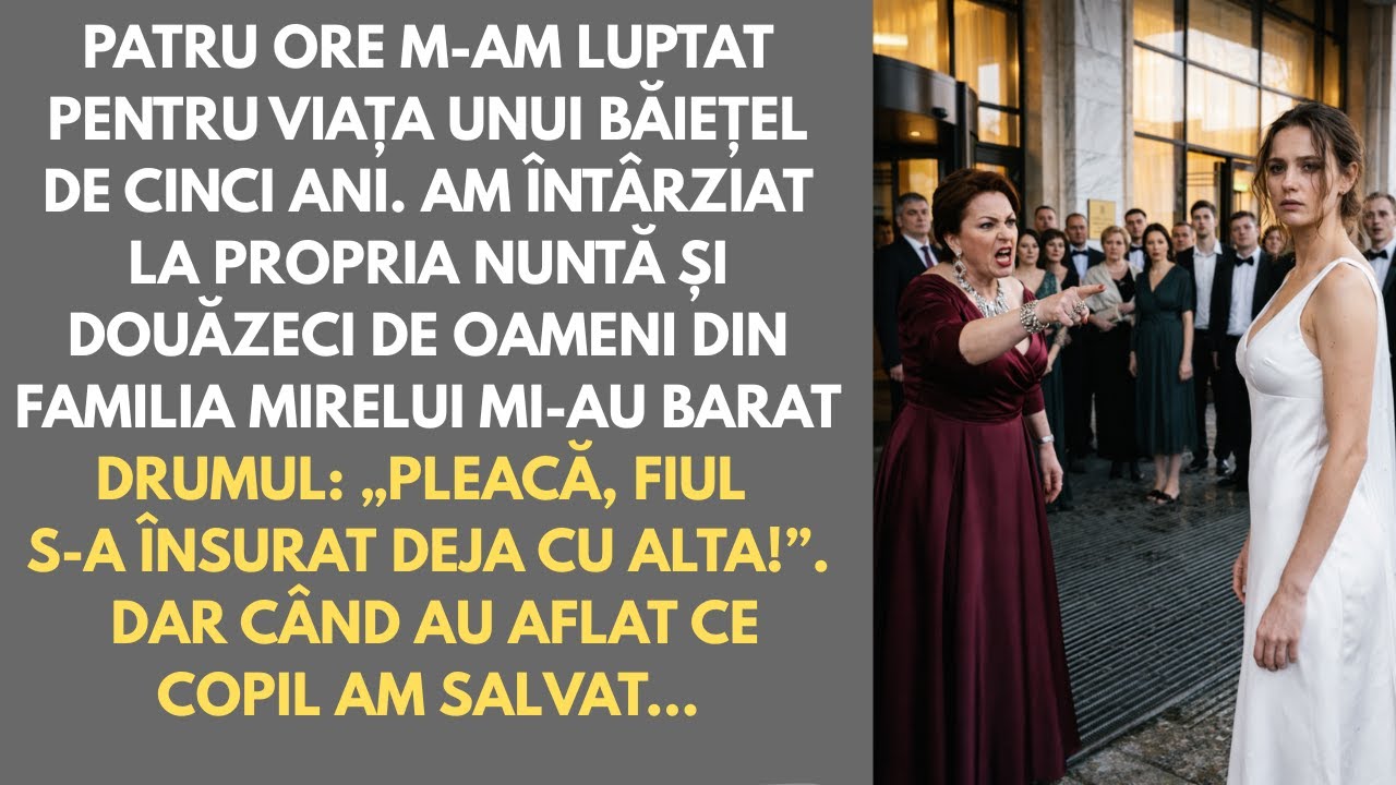 4 ore am salvat un copil. Am întârziat la nuntă —20 de rude: Pleacă de aici! Dar au calculat greșit…