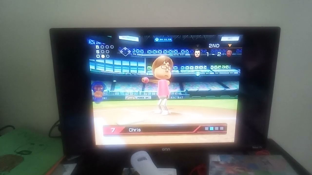 Wii sports baseball: Saburo VS James 