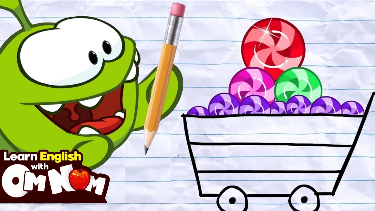 Learn Colors With Paper Shapes | Learning Cartoon Videos For Children | Learn English With Om Nom
