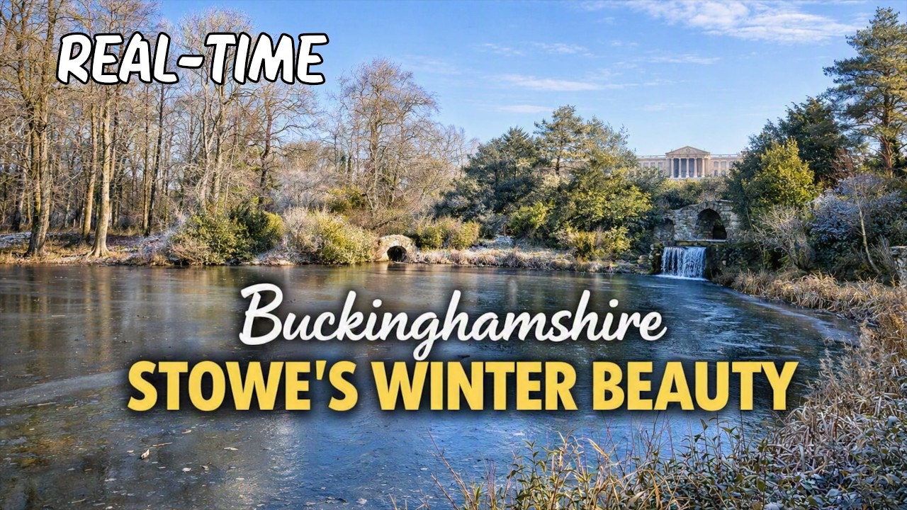 Walk 207 | Stowe’s Winter Beauty | Real Time #stowegardens #walkingtour  #pov  #naturewalk