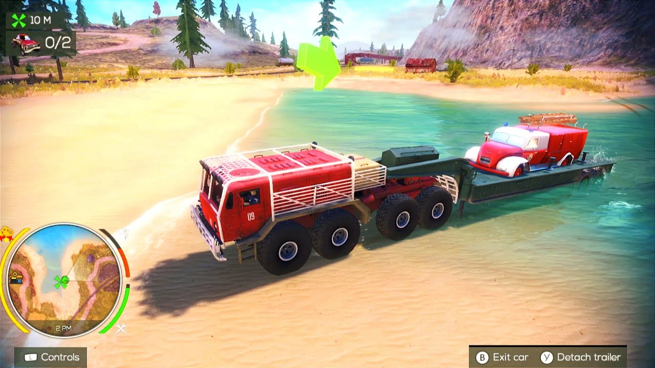 Titan Transports Fire Truck To Warehouse | Off The Road Unleashed Nintendo Switch Gameplay HD