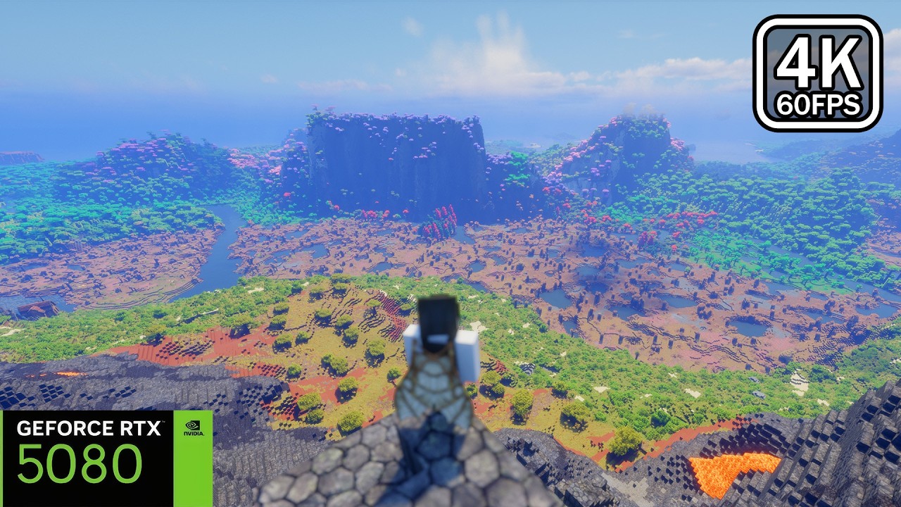 RTX 5080 + AMD 9950X3D - Minecraft Looks BETTER Than Real Life!! | DH + Patrix + Bliss | 4K 60FPS