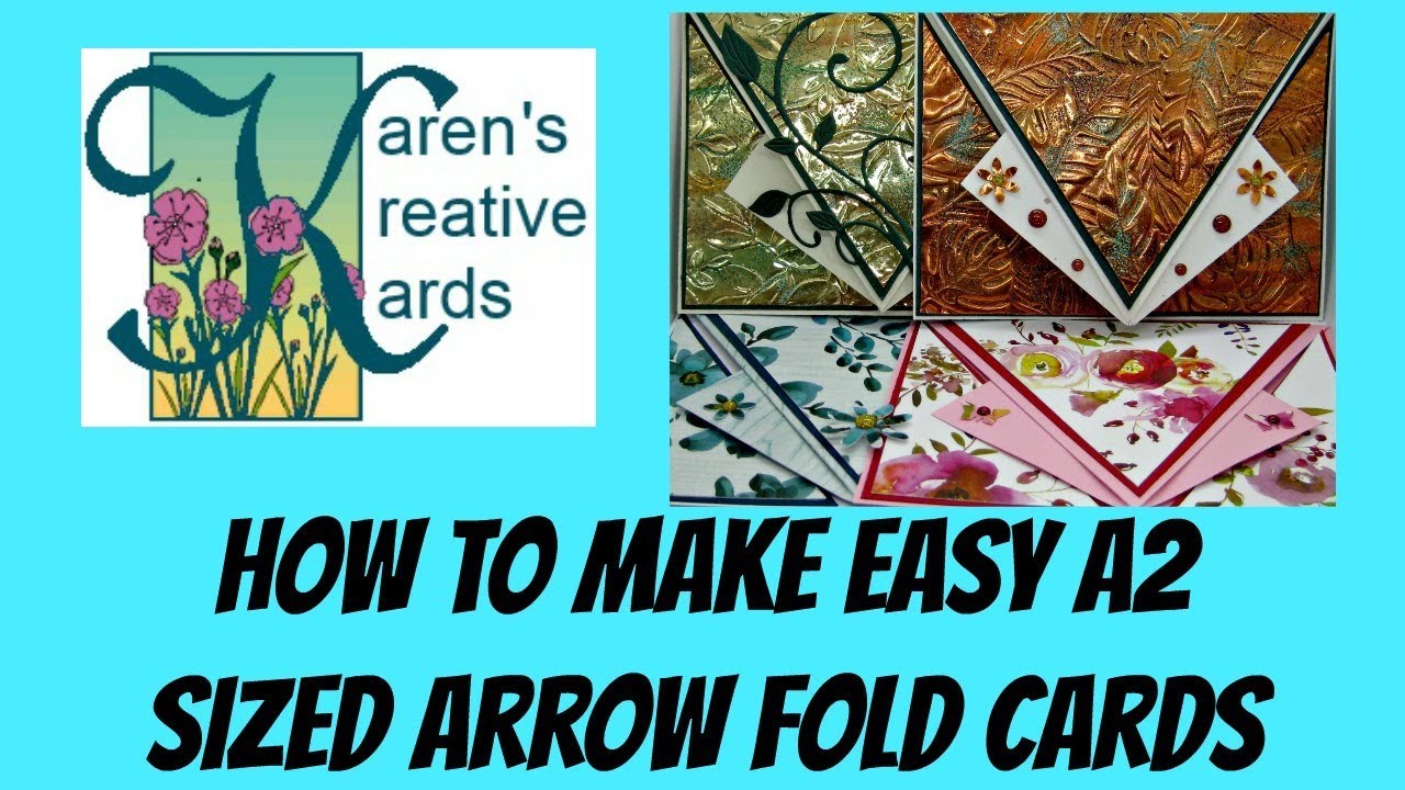 How To Make Easy A2 Sized Arrow Fold Cards