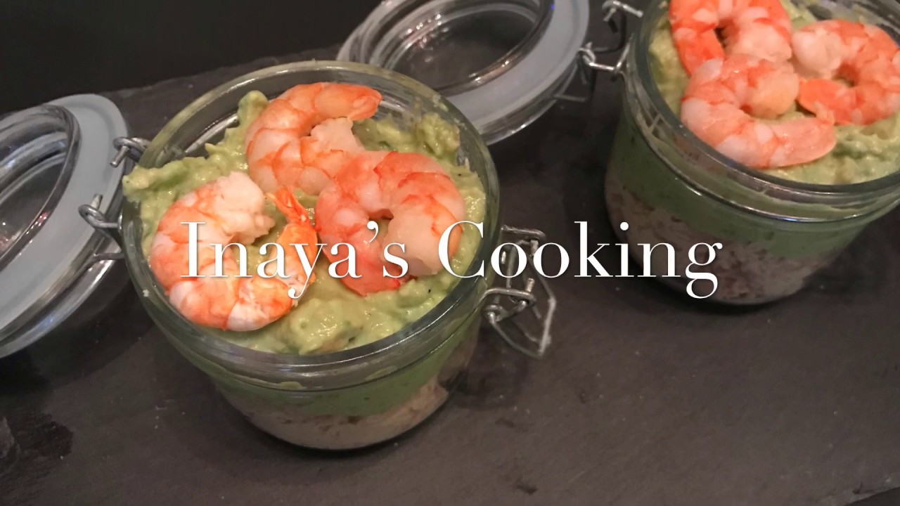 Recette verrine thon, avocat, crevette