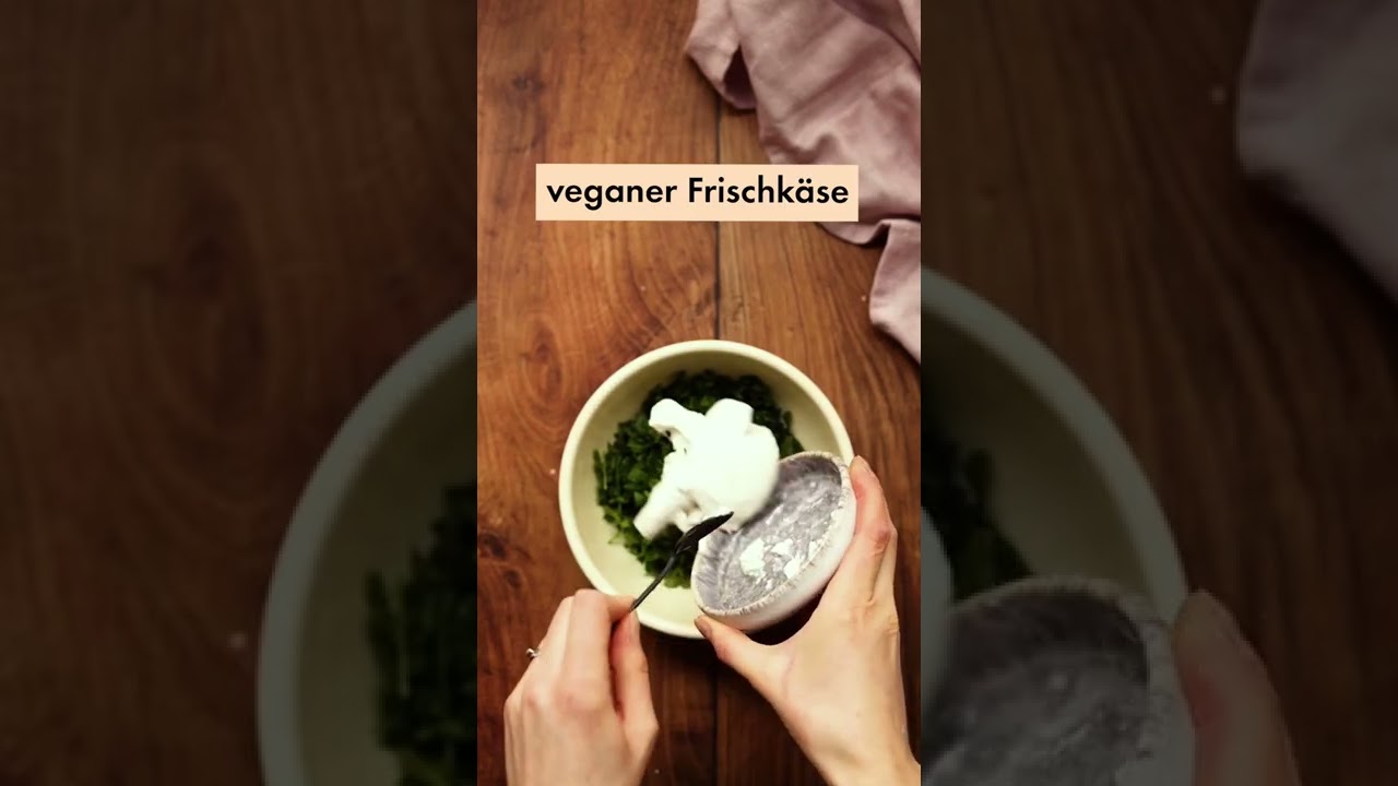 Vegane Kartoffeltaschen mit Frischk&auml;se-F&uuml;llung | einfaches Rezept #shorts