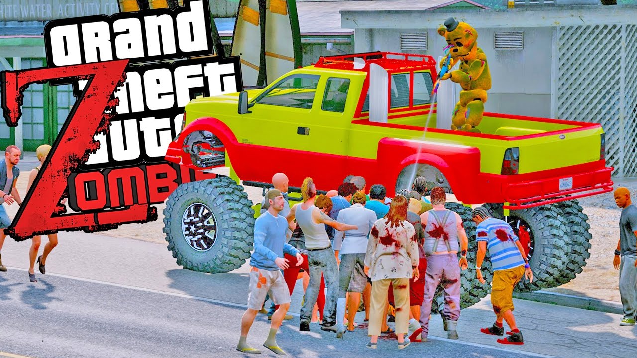 Golden Freddy  ATAQUE ZOMBIES! | GTA V Five Nights at Freddy's