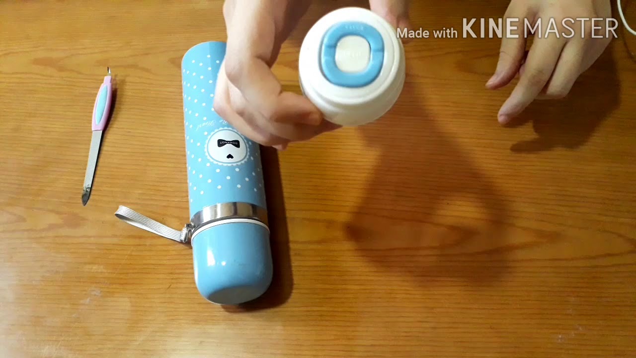 كيفية إصلاح غطاء زر الضغط على الترمس how to fix a push button thermos cap