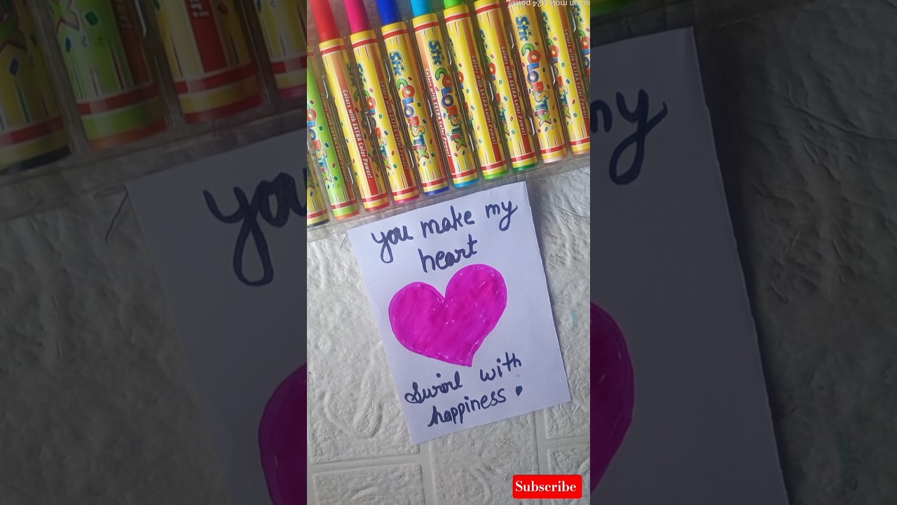 Last minute diy VALENTINE'S DAY card😱😨