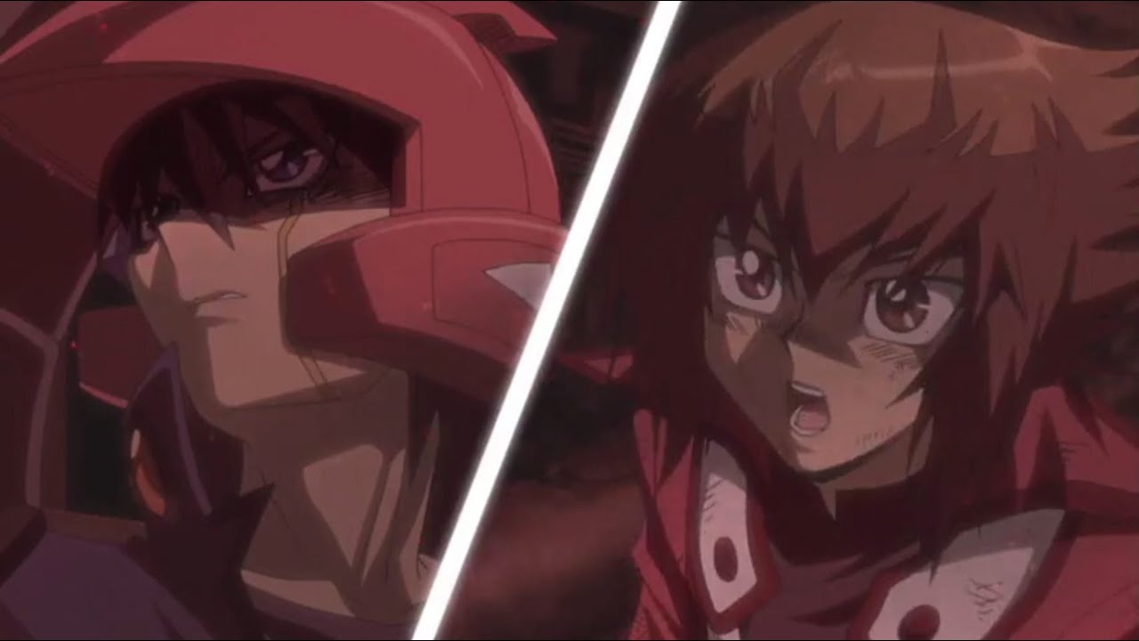 Paradox attempts to kill Judai! Yusei arrives with the Crimson Dragon to save Judai!
