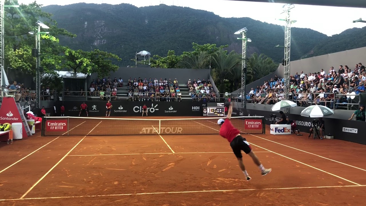 Rio Open 2020 - Lajovic vs Cecchinato, Court Level View [GREAT MATCH]