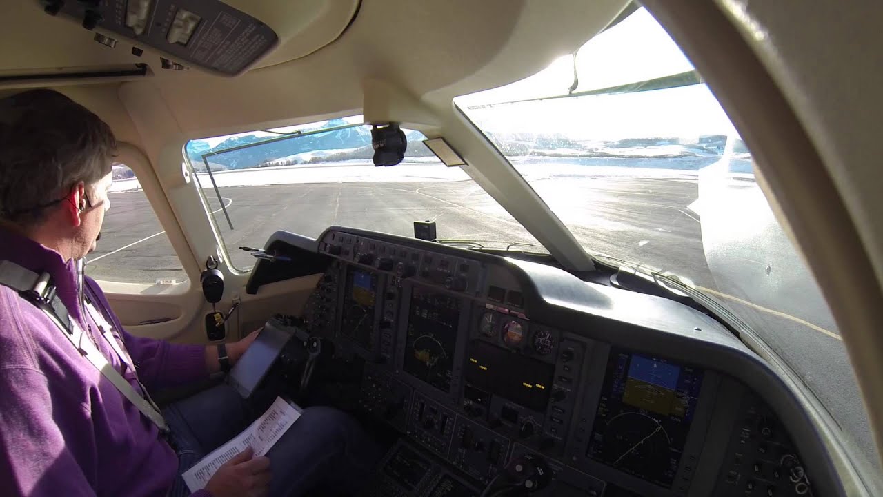 Telluride Departure in a Beechcraft Premier Jet including start