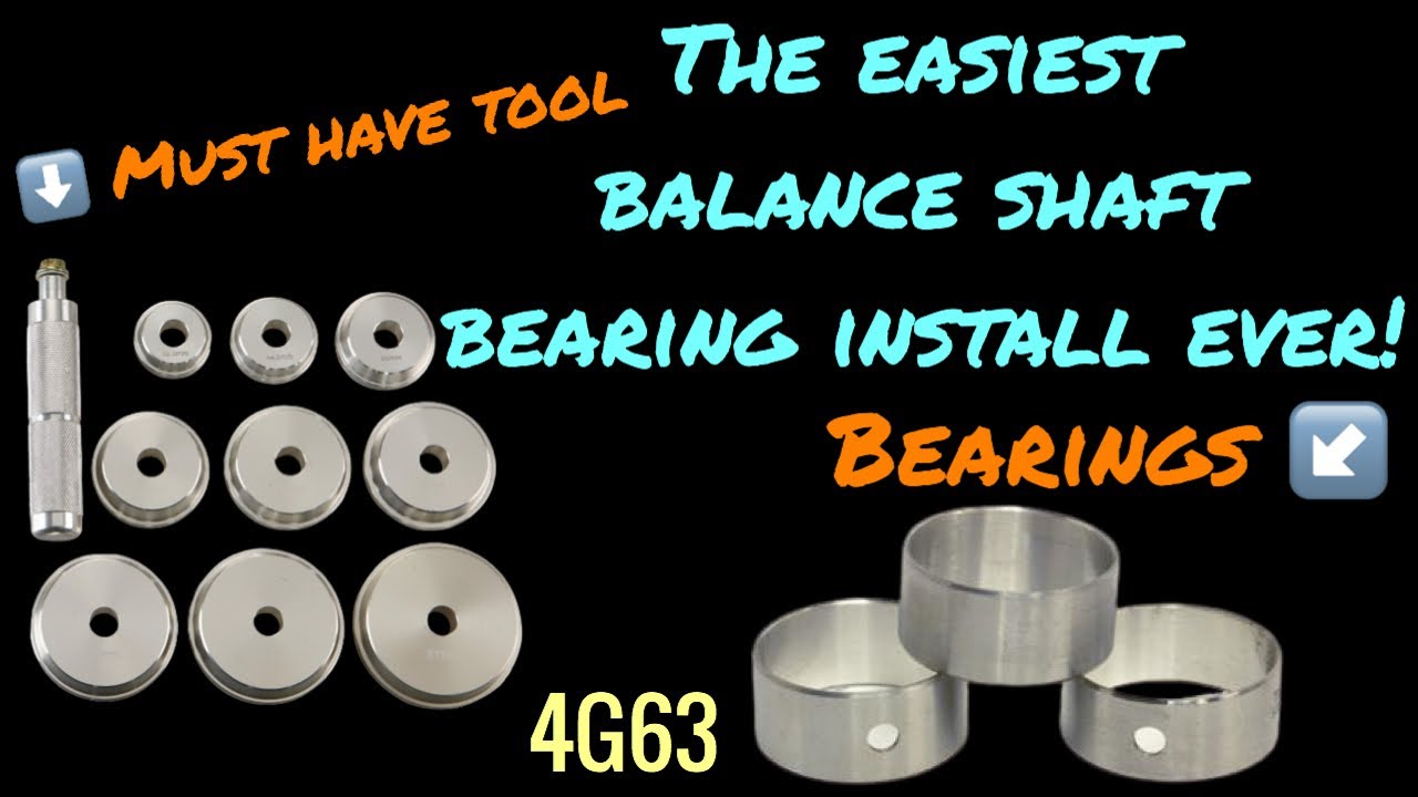 The Easiest way to Install 4G63 Balance Shaft Bearings. 2G 7 Bolt, Must Have Tool !!