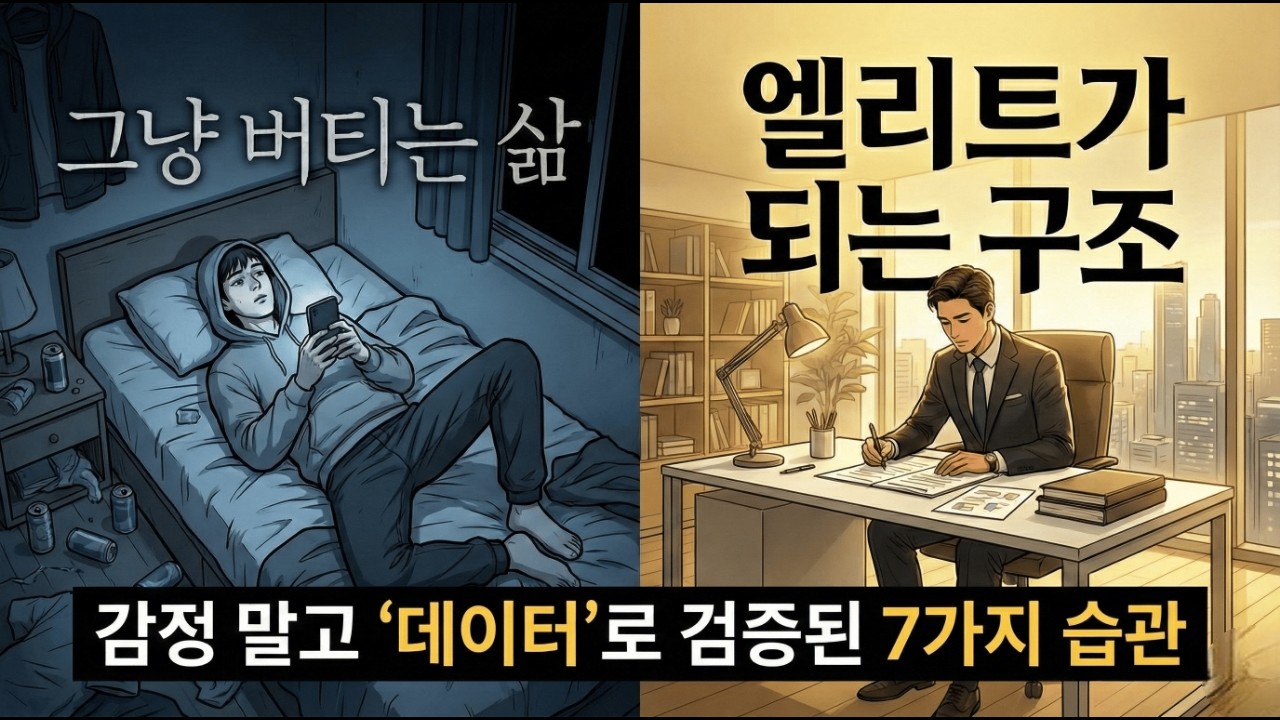 방향 잃은 남자를 엘리트로 바꾸는 7가지 습관 #자기계발 #습관형성 #자기통제 #규율있는삶 #남자성장