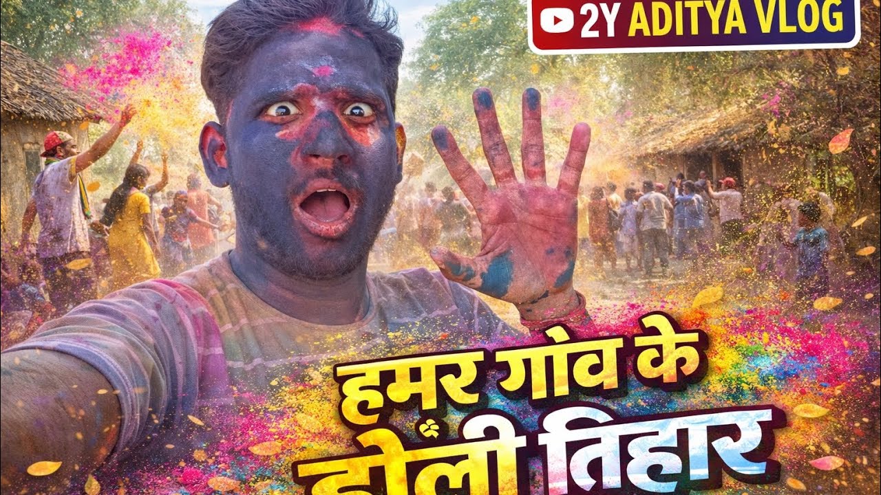 हमर गांव के होली तिहार ||अगर ये नहीं देखा तो कुछ नहीं देखा A2Y ADITYA VLOG|| 