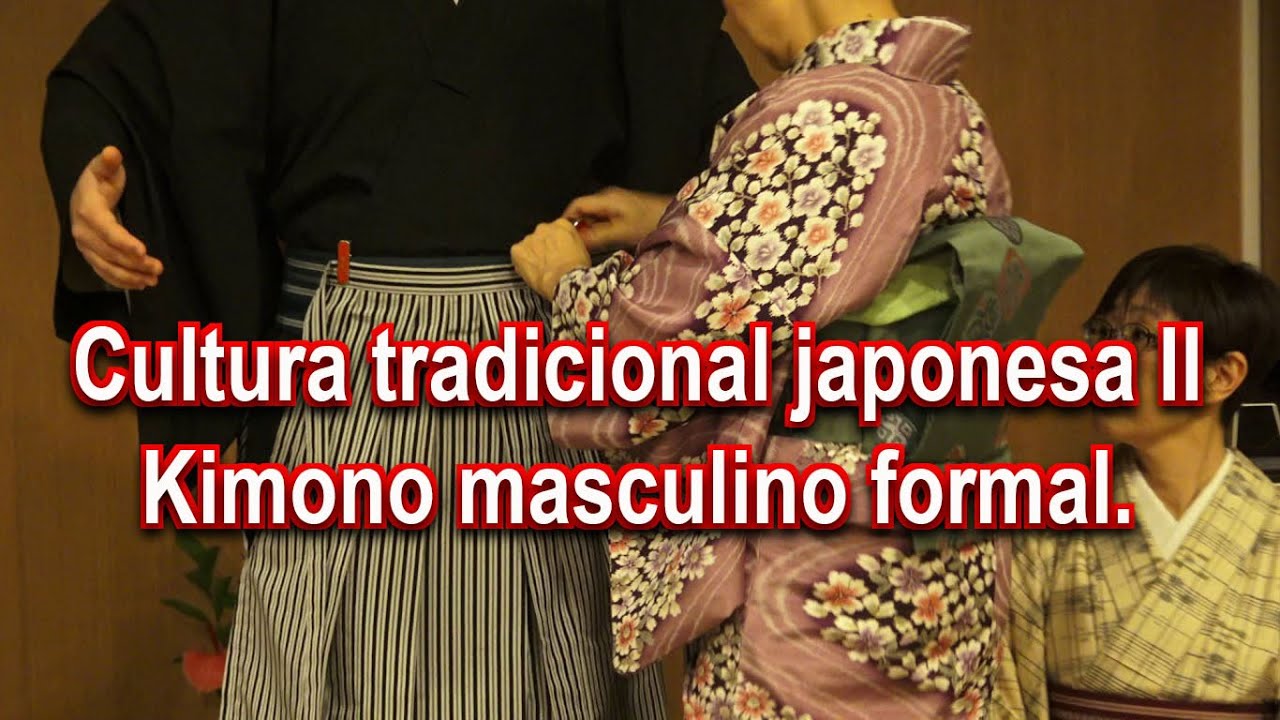 Cultura tradicional japonesa 2. Kimono masculino formal.