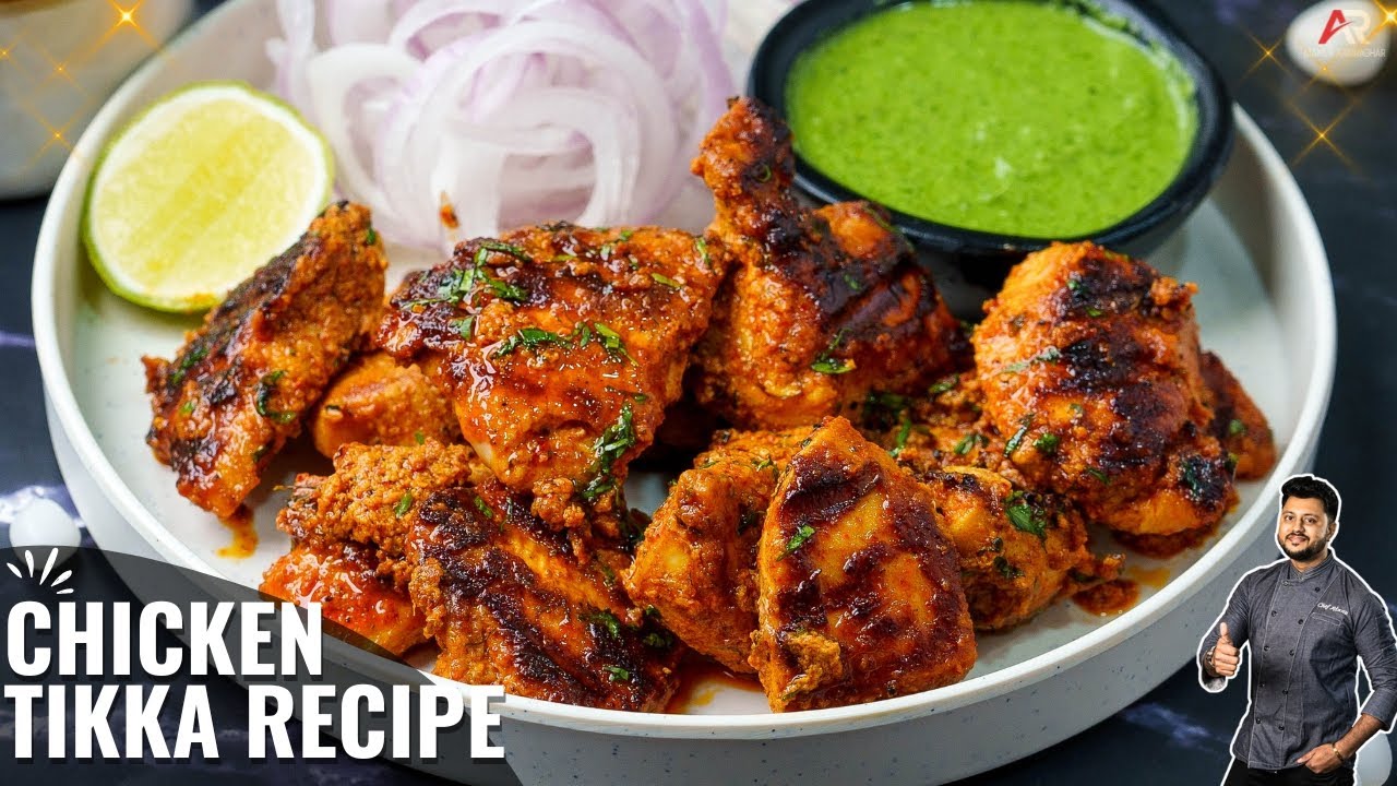 तंदूरी चिकन टिक्का रेस्टौरंट जैसा | Chicken tikka recipe hindi without oven | Atanur Rannaghar