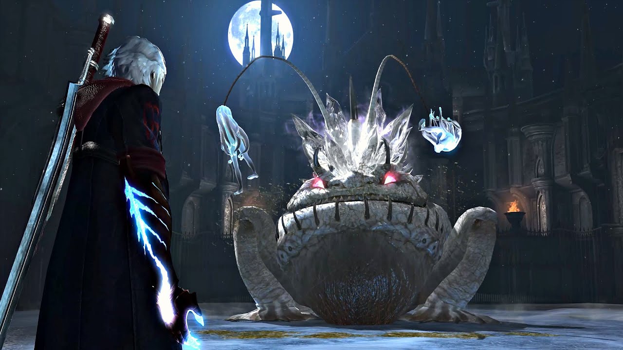 Demon Bael & Dagon Boss Fight - Devil May Cry 4 Remaster (4K Ultra HD) Boss #2