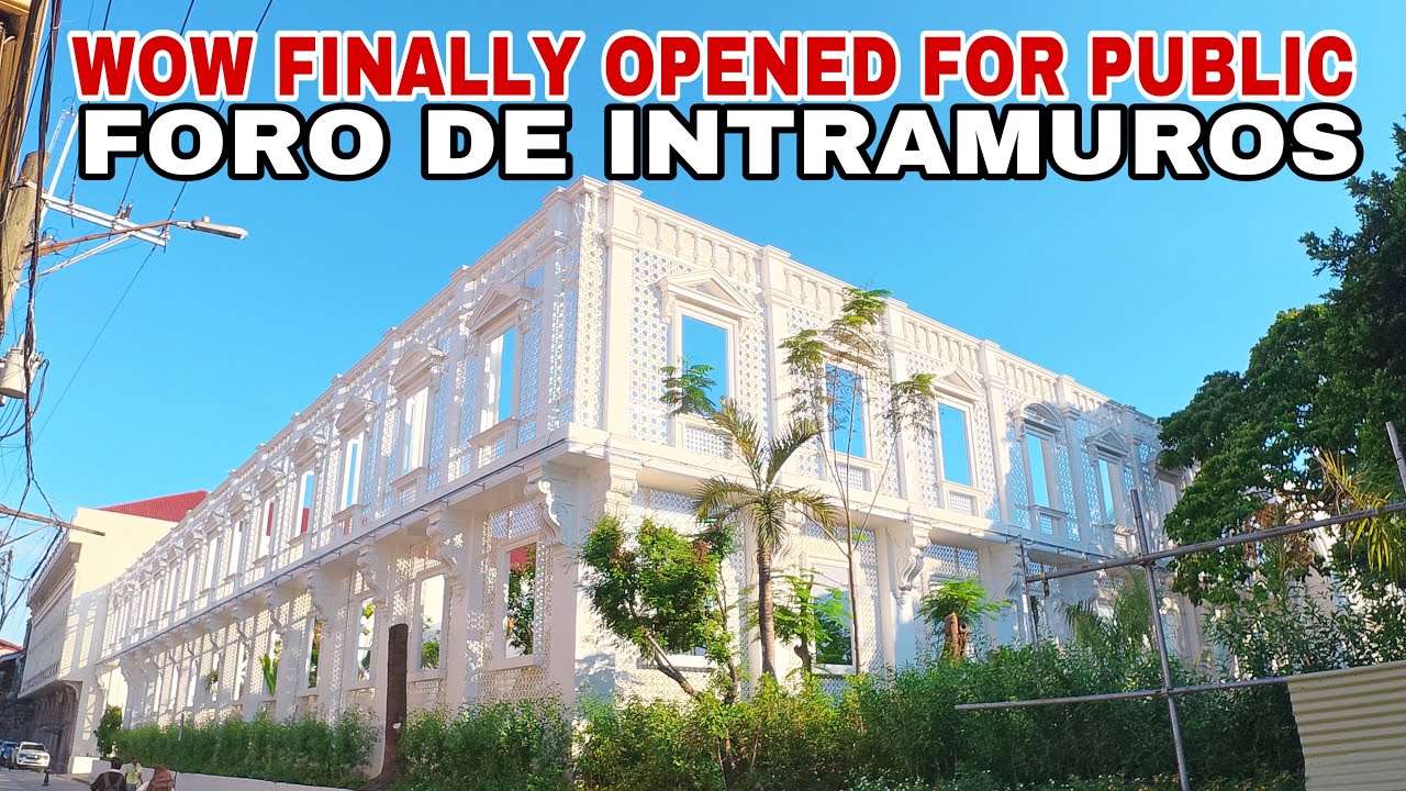 WOW FINALLY OPENED! DATING ATENEO MUNICIPAL AY FORO DE INTRAMUROS NA NGAYON! INTRAMUROS  RESTORATION
