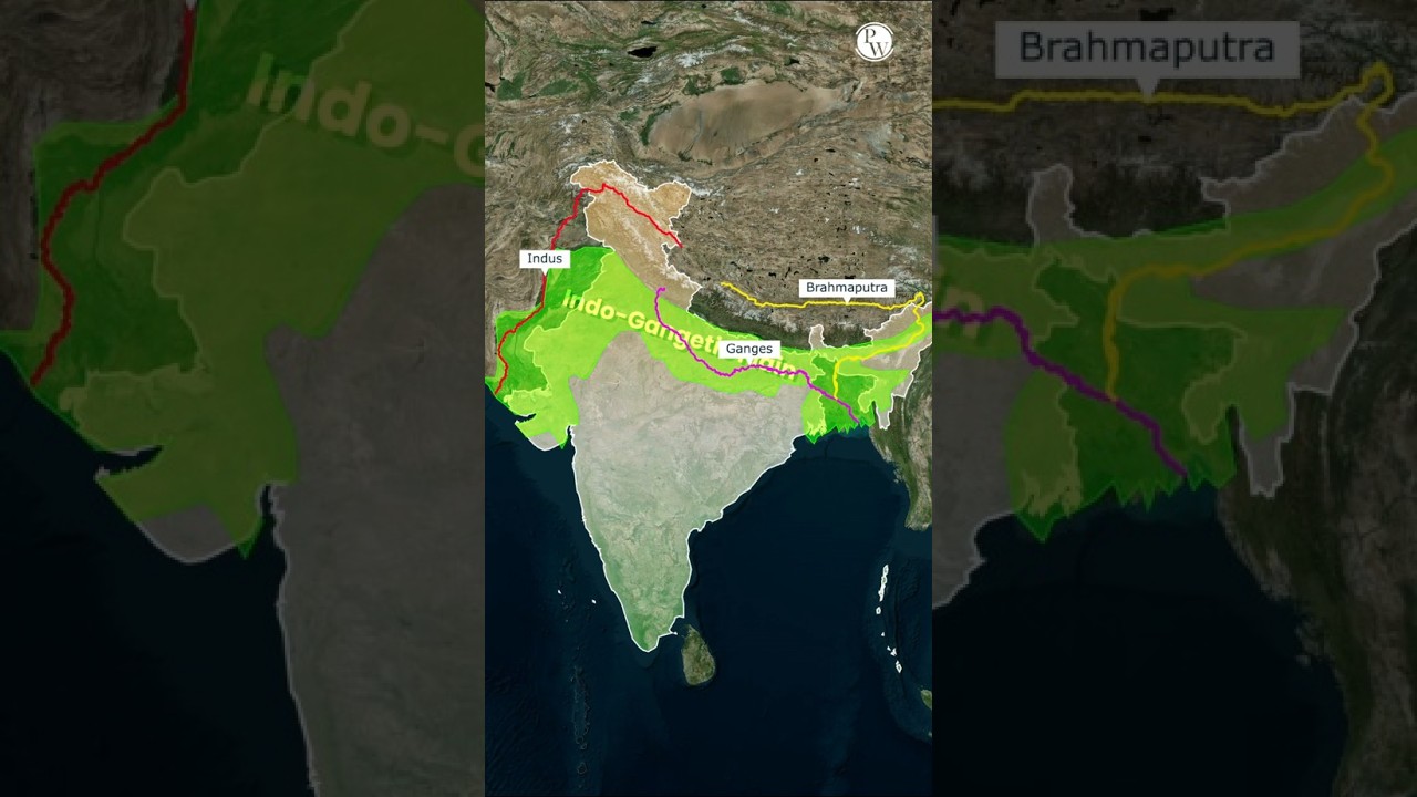 Heart of India: The Indo-Gangetic Plains! 🌊 #UPPSC2024 #GangaRiver #Shorts #Geography #UPPSC2024
