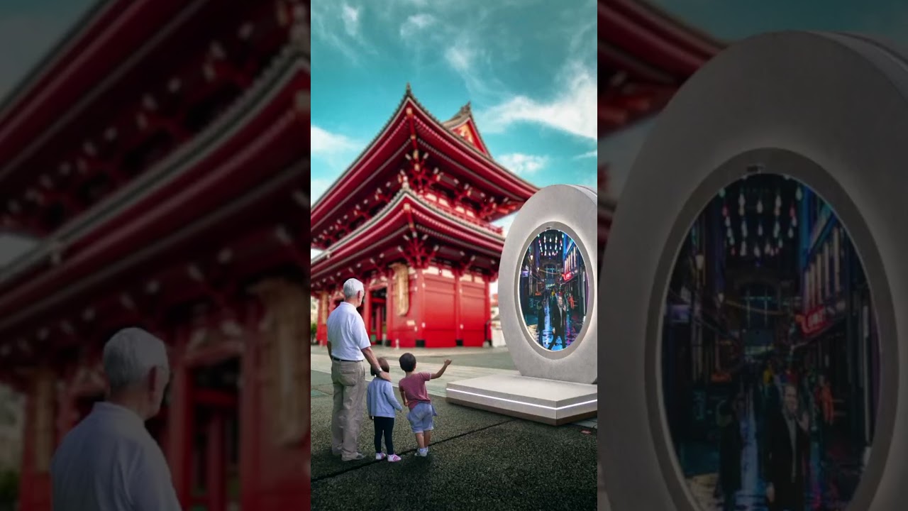 Can these &ldquo;Portals&rdquo; evolve into a Global Network? #publicart #streetart #art