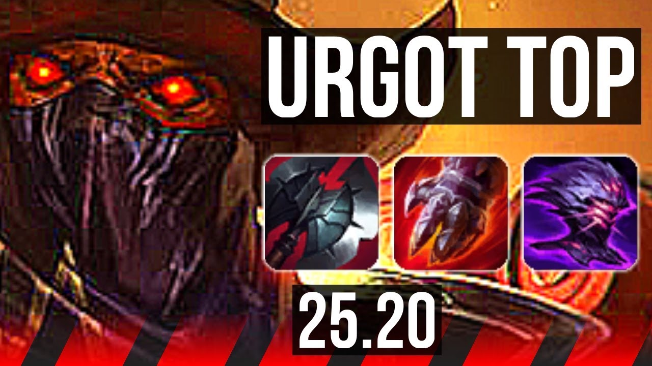 URGOT vs NASUS (TOP) | Comeback, 6 solo kills | KR Master | 25.20