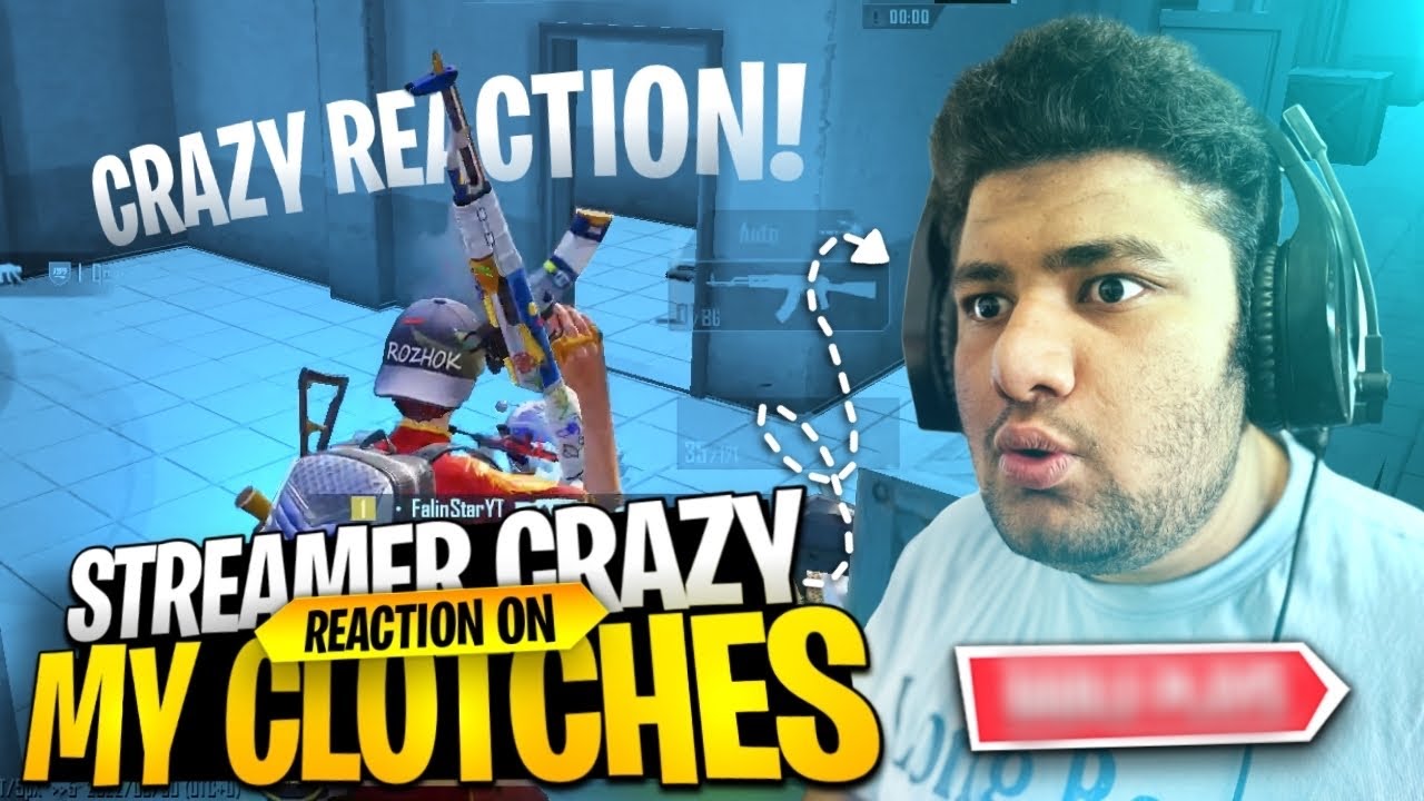 Streamer Crazy Reaction on My Clutches 😱 | FalinStar Gaming | PUBG MOBILE