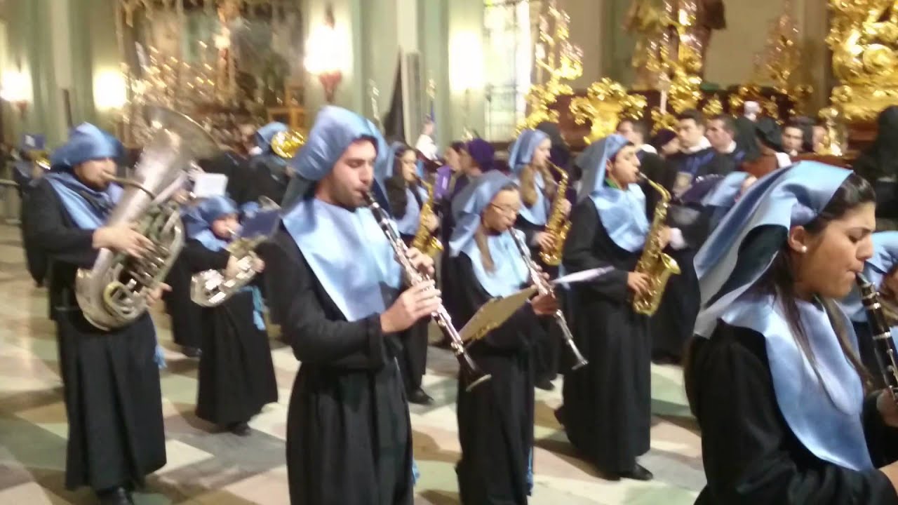 Salida de la Agrupación de la Soledad de los Pobres. Semana Santa de Cartagena 2016