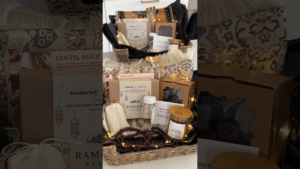 Making care packages for Ramadan 🕌✨🤎 #Ramadan