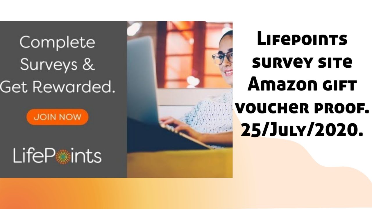 Lifepoints survey site amazon gift voucher proof 25/July/2020.