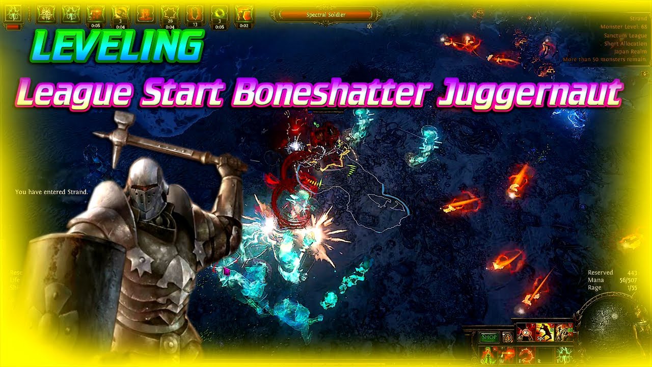 POE 3.20 Leveling as if League Start Boneshatter Juggernaut The Best Guide Out There