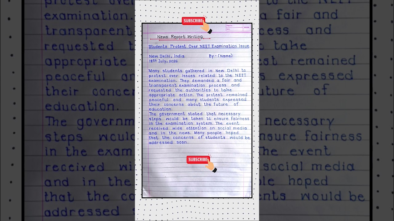 News Report Writing | Report Writing Class 10 | How to Write a Report |