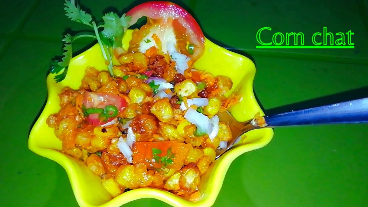 Sweet corn chaat | village style masala corn chat