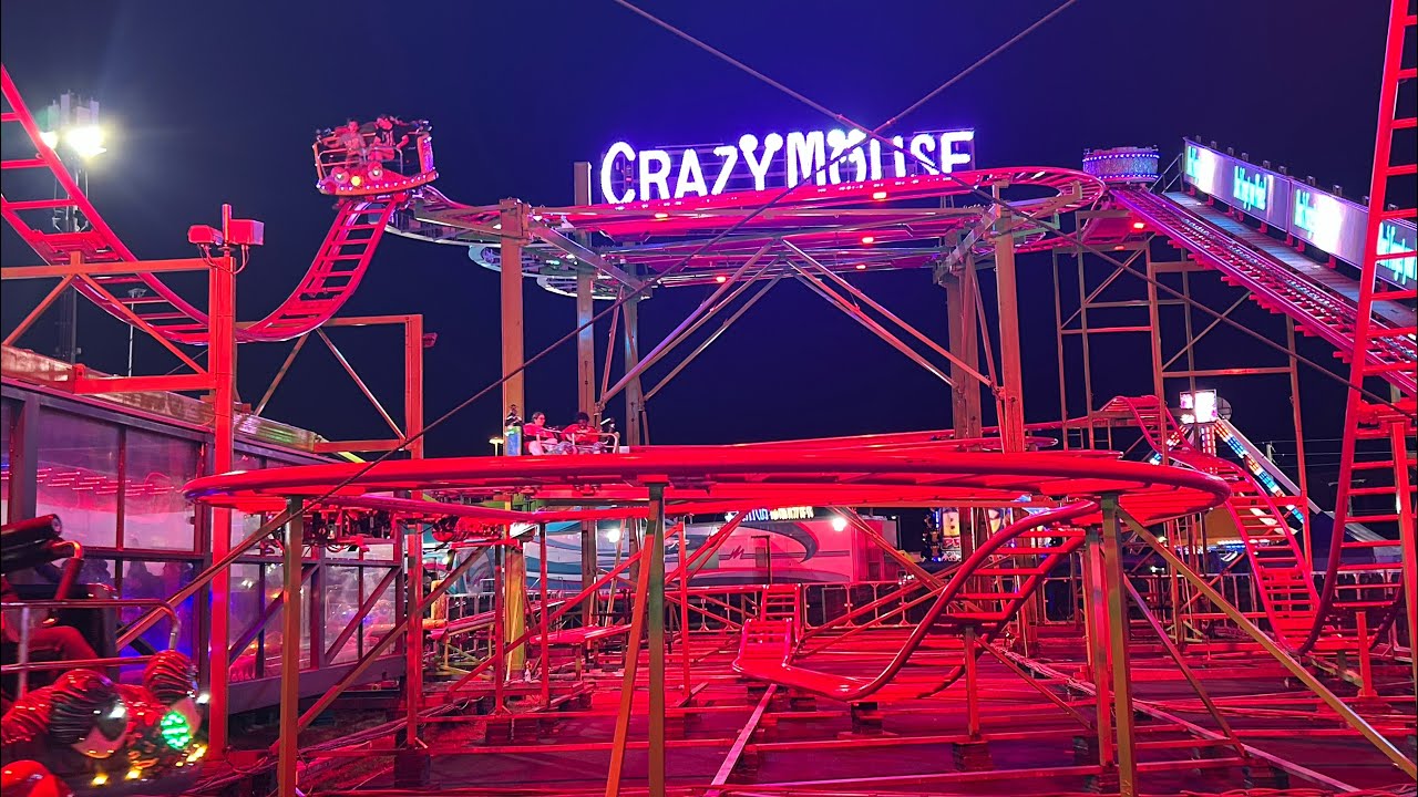 Crazy Mouse On Ride Nighttime POV Florida State Fair 2/7/26