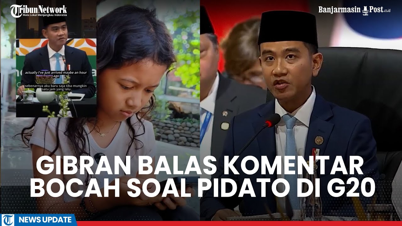 Pidato Bahasa Inggris Gibran di KTT G20 Afsel Dikomentari Bocah 10 Tahun, Wapres: Semangat Ya
