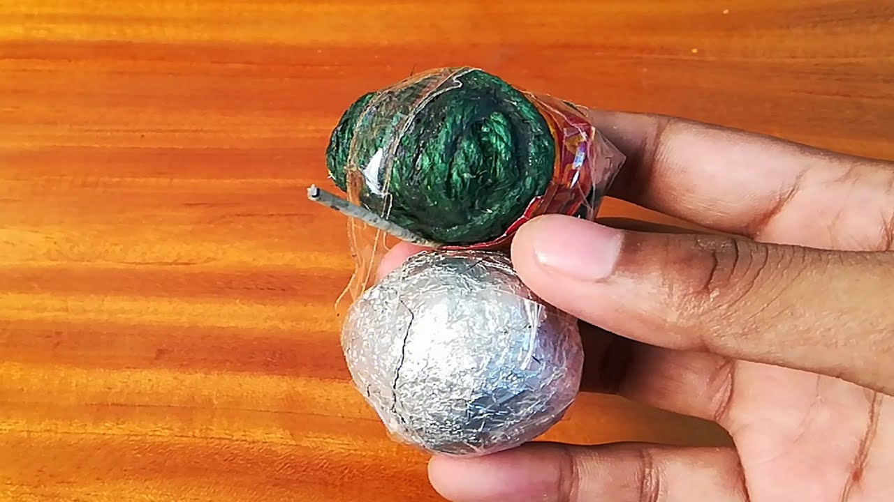 Polish Aluminium Foil Ball Vs Fire Cracker Bomb - Destruction Experiment