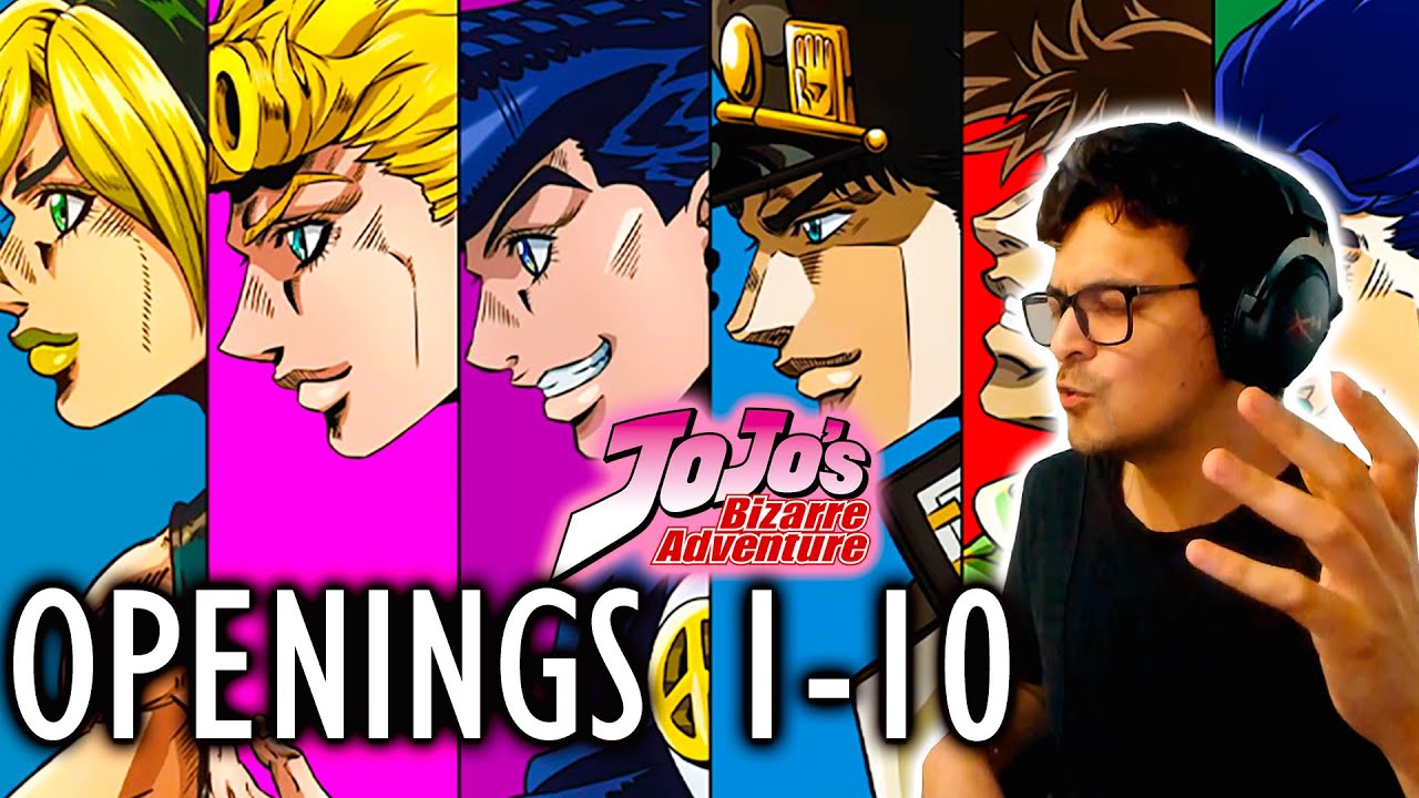 GIORGINO REACCIONA A JoJo's Bizarre Adventure Openings 1-10 | PARTE 1