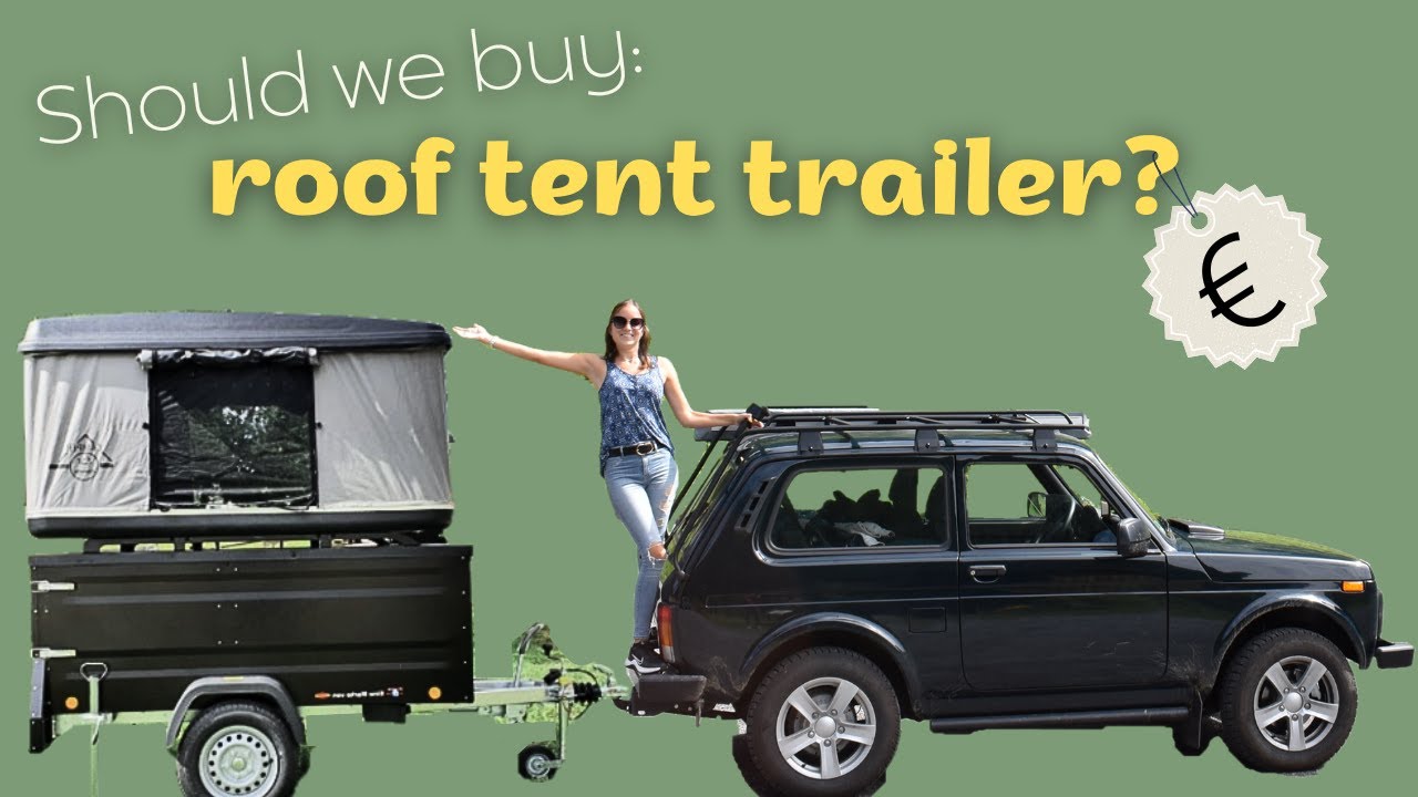 Should we Buy this Cool Roof Tent Trailer for Lada Niva Roadtrips? #rooftoptents #minicamper #lada