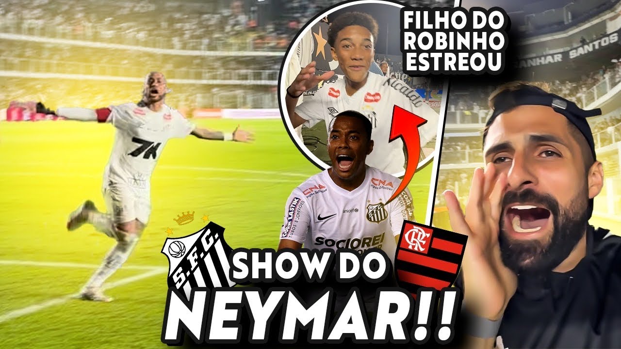 GOLAÇO DE NEYMAR! VILA BELMIRO EM FESTA! SANTOS DESBANCA O MELHOR TIME DO BRASIL!