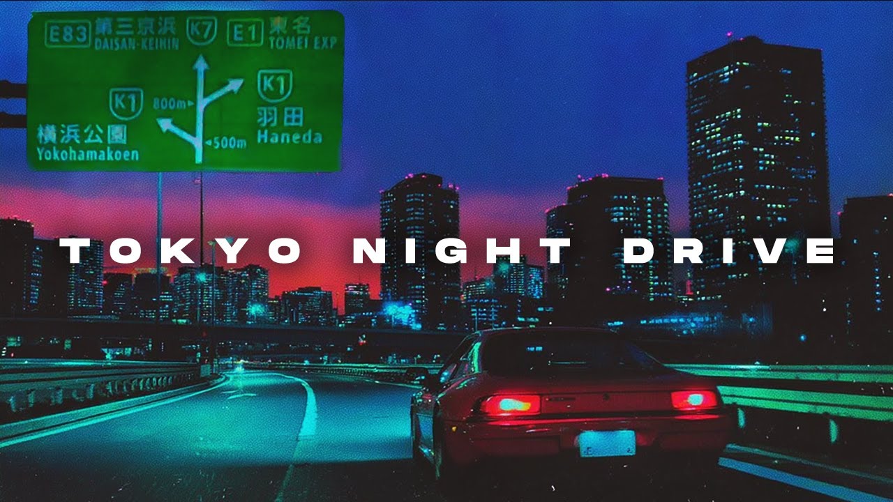 tokyo night drive - calm lofi hiphop + chill + beats 🎶