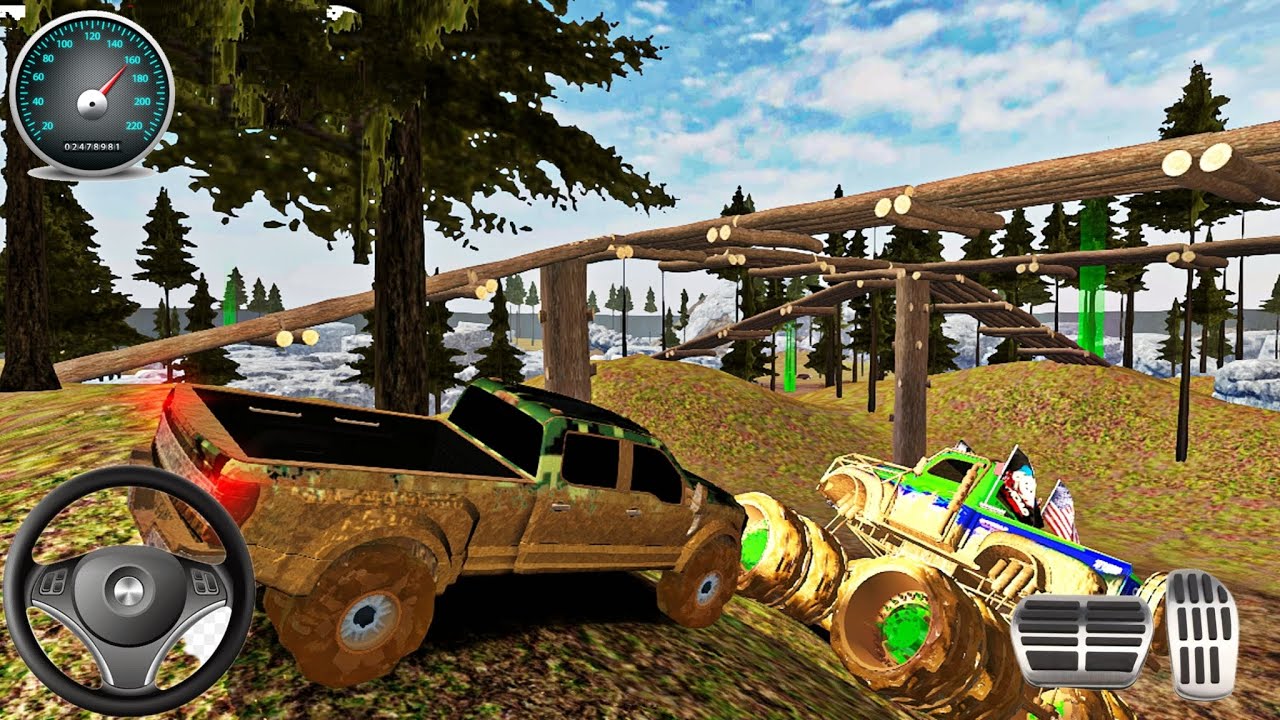 Juegos de Carros - Extreme Simulator Dirt 2025 - Off Road Pick Up Monster - Gameplay Android IOS