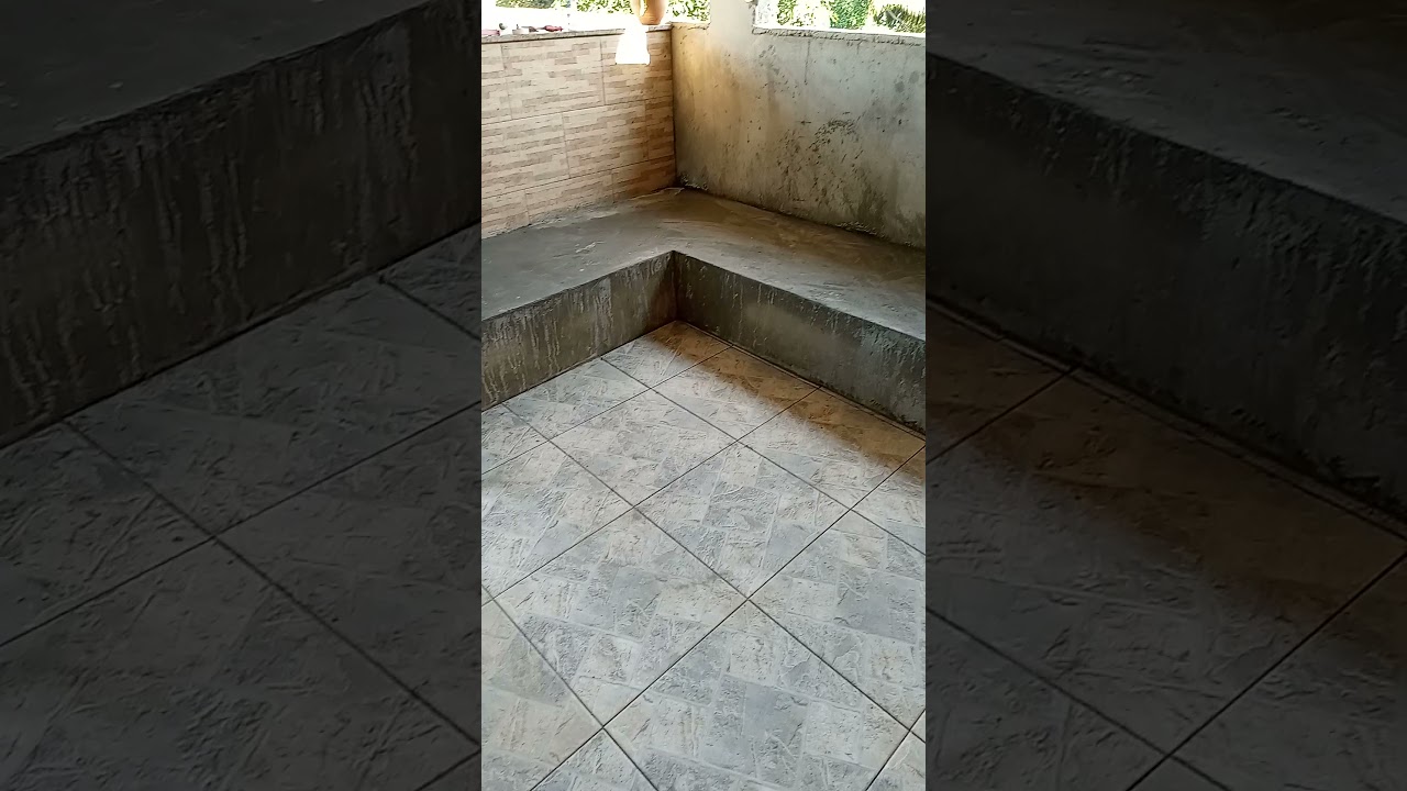Construção de Sofá de Tijolo e Assentamento Cerâmico!